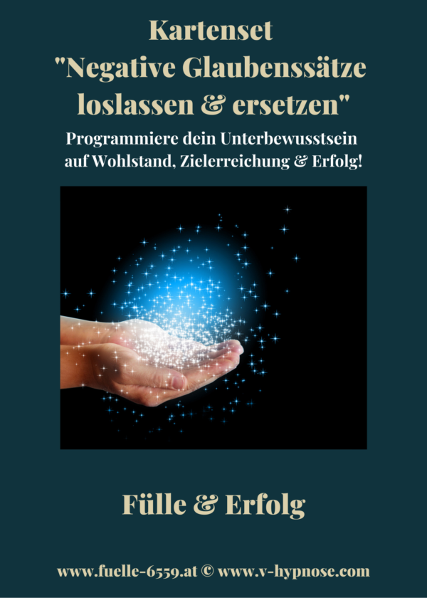 Kartenset "Fülle & Erfolg - Negative Glaubenssätze loslassen & ersetzen"