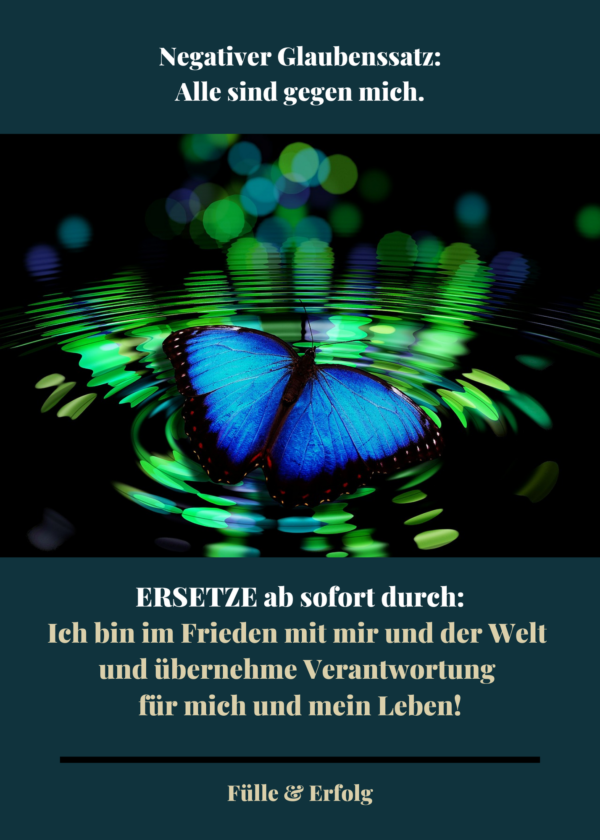 Kartenset "Fülle & Erfolg - Negative Glaubenssätze loslassen & ersetzen" – Bild 4